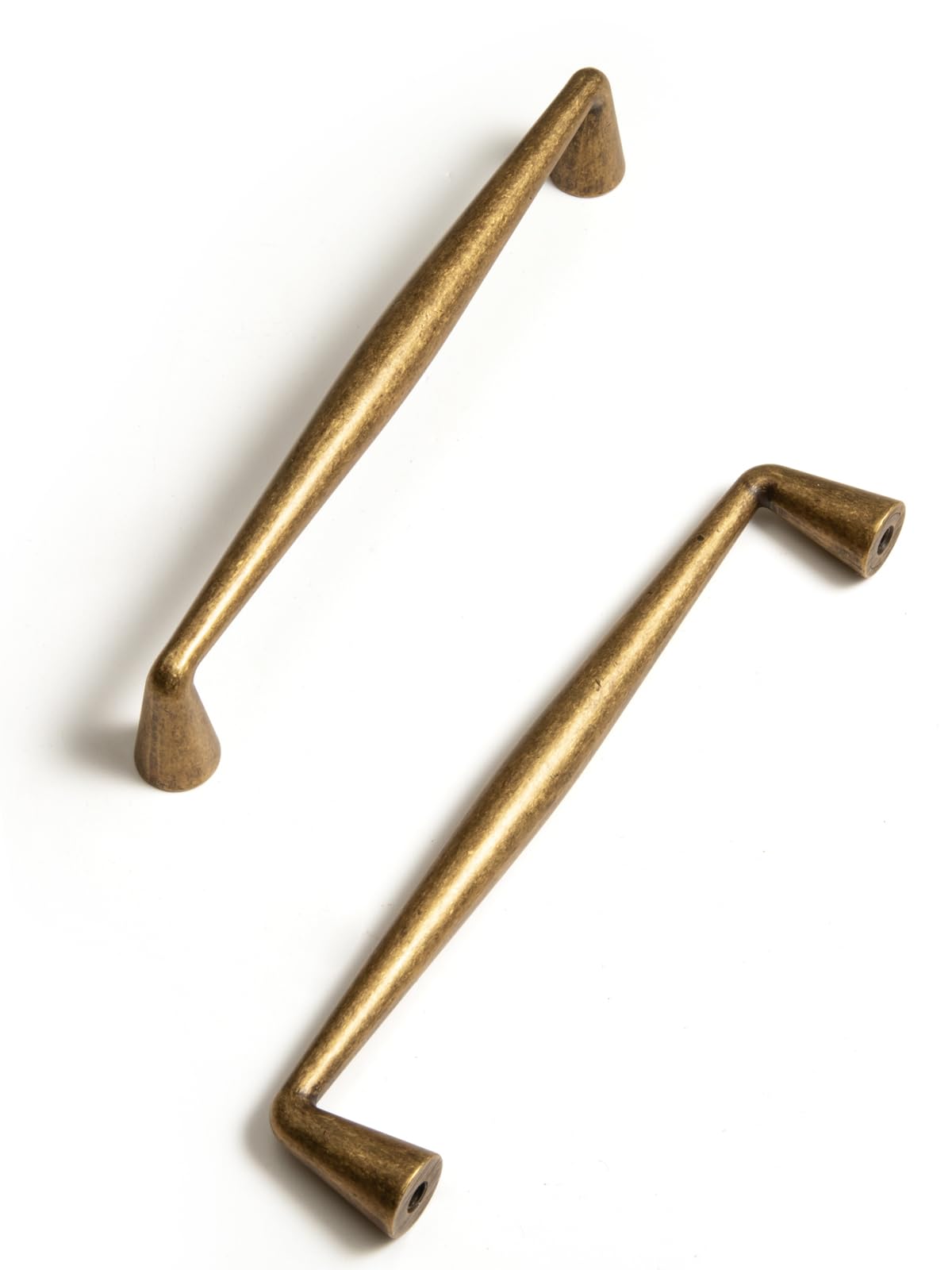 BEILEIOU Antique Brass Zinc Alloy Cabinet Pulls - 5"(128mm) Hole Center Classic Vintage Drawer Handles,Kitchen Cupboard Bathroom Dresser Cabinet Hardware (2, Antique Brass, 5"(128mm) Hole Centers) — image 1