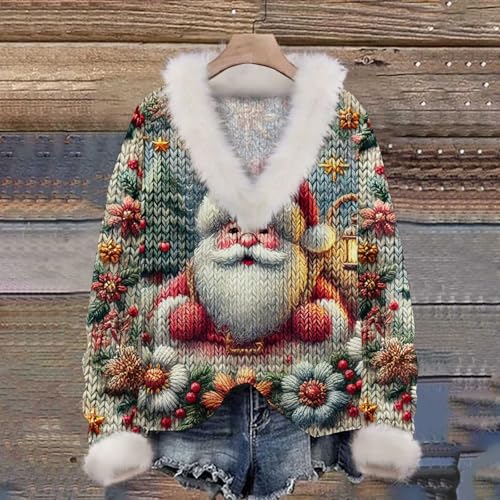 Sudadera de Navidad para mujer holgada que evita la ropa ajustada 2
