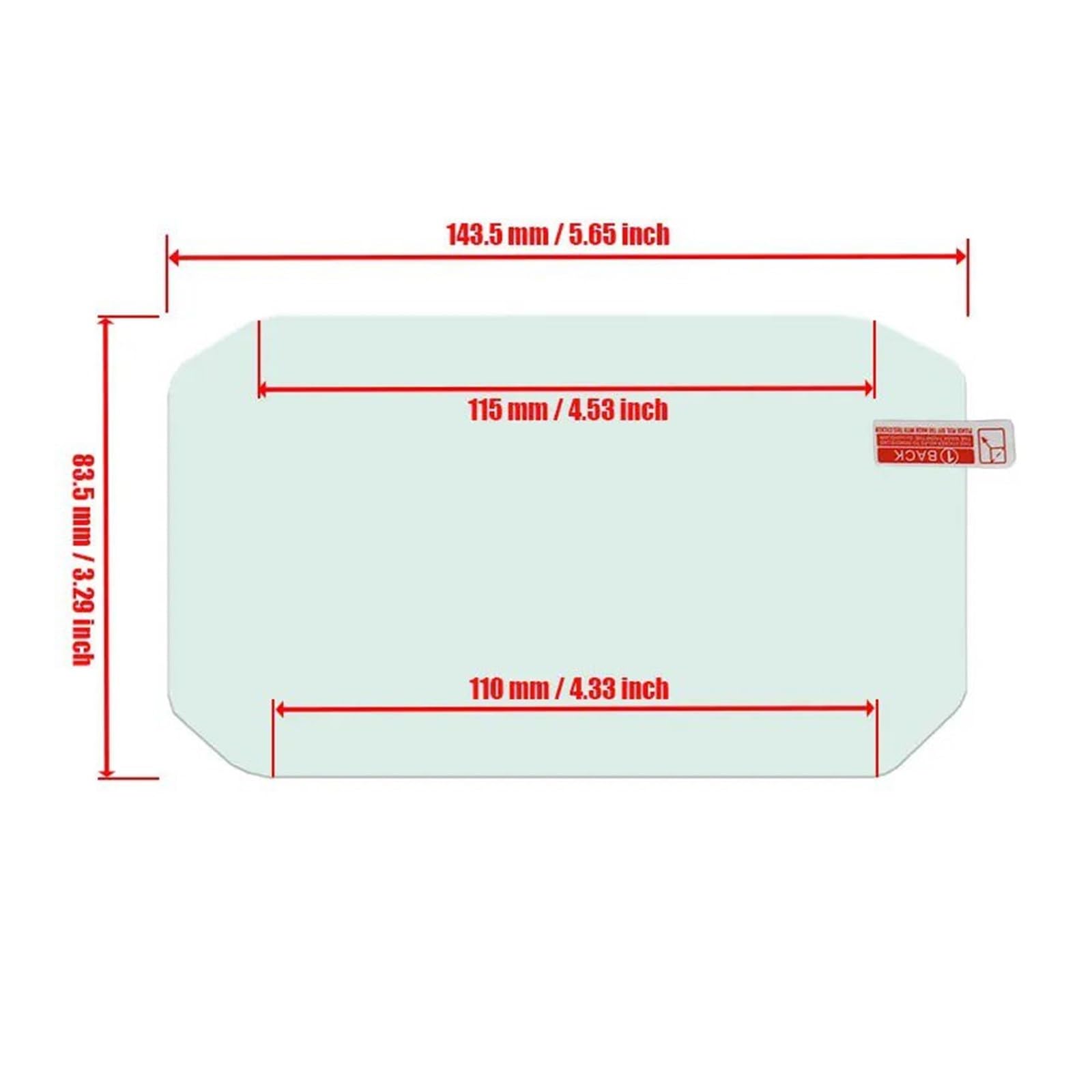 Motorrad Displayschutzfolie Für CB 750/1000R CB750 Hornet CB1000R 2021-2024 Motorrad-Armaturenbrett-Display Aus Kratzfestem HD-Glas(Four Sets)