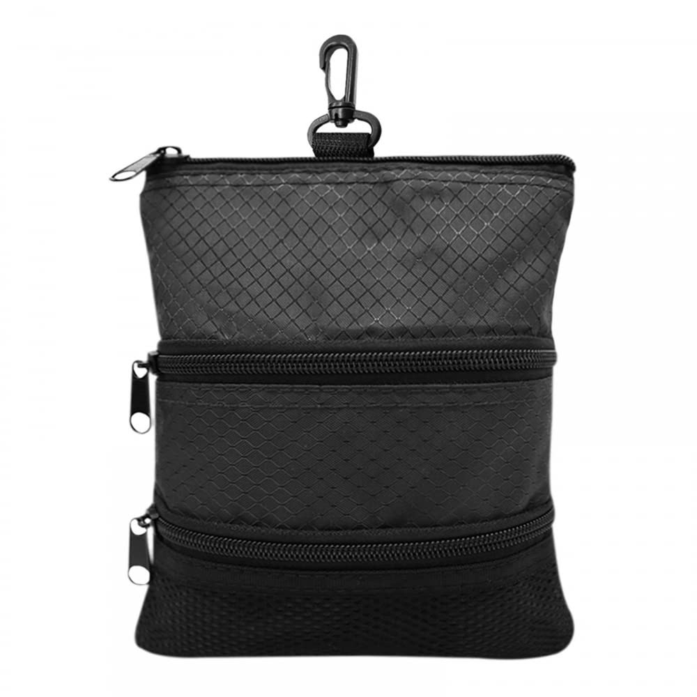 Tasca Golf,Borsa Pallina da Golf con Chiusura Cerniera e Gancio per Ingranaggi per Esterni