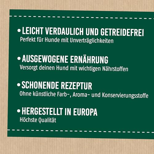 Christopherus Grainfree, Alleinfuttermittel für den ausgewachsenen Hund mit normaler Aktivität, Trockenfutter, Ente + Kartoffel, Krokettengröße ca. 1 cm, Ausgewachsener Hund, 12 kg