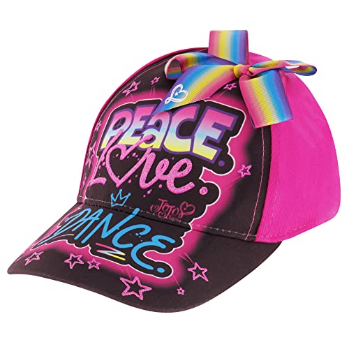 Nickelodeon Girls Baseball Cap JoJo Siwa Adjustable Kids Hat For Ages 4-7 Pink