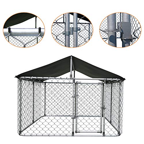 Kullavik Outdoor Dog Kennel Dog Cage Dog Playpen Dog Fence Chicken Coop Hen House Pet Playpen with Heavy Duty Large… - Image 6