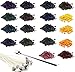 Wantouth, kit di tintura per candele a base di soia, 18 colori, per realizzare candele, tinture, cere, fiocchi di tintura, per candele fai da te