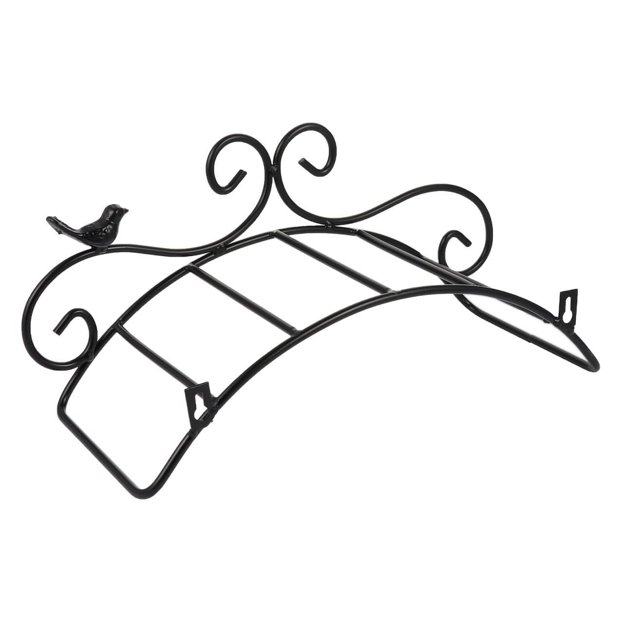 Antiker Gartenschlauchhalter aus Eisen in Schwarz Dekorative Schlauchhalterung zur Wandmontage Kältebeständig und Garten und Innenbereich