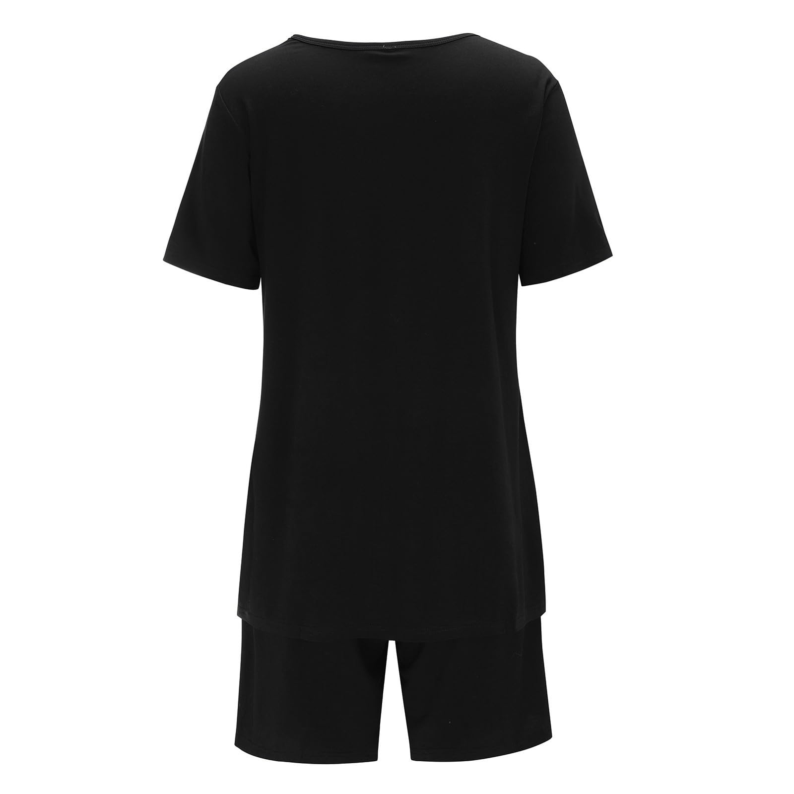 Generisch Set Manica Girocollo Corto Due Donne Vestito Premaman T-shirt Donna Abiti & Set Bella Pigiama Donna