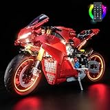 BrickBling LED Lighting Compatible with Lego Technic Ducati Panigale V4 S Motorcycle 42202, for Technic Car Fans (Bricks Not Included) (RC Version)