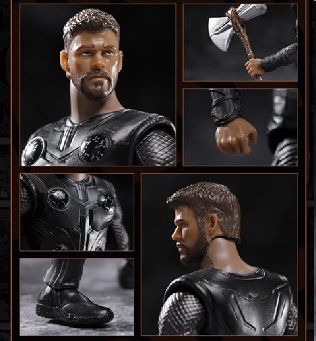 Image of ZD Box Toys Collectible Action Figure Full Box Set: Anniversary Series Non-Luminous Version 1:10 Scale 17cm Super Hero (Thunder God-Thoro)