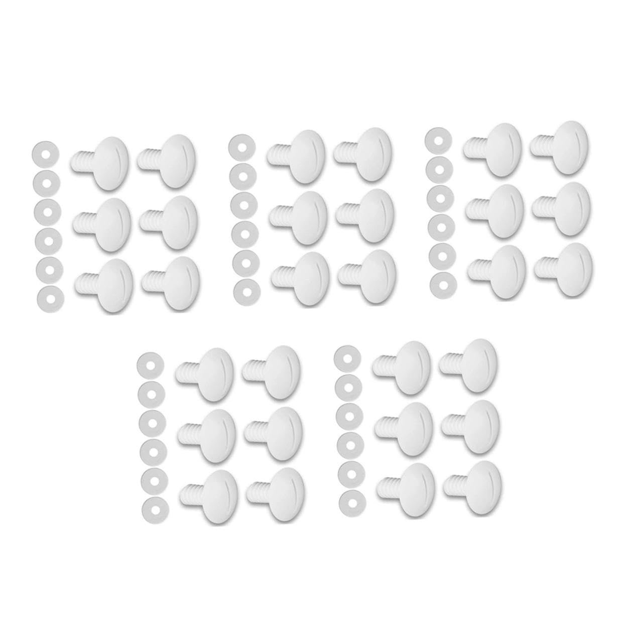 Toddmomy 5 Juegos De 280 Tornillos De Cubo para De Piscina Red para Hojas De Piscina Kit De Arandela De Rueda De Repuesto Estantes Limpiador De Fregadero Ganchos para