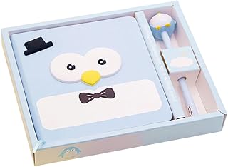 ペンギン柄ノートとペンの文房具 かわいいペンギンのノート 子供用文房具 製品と筆記具の
