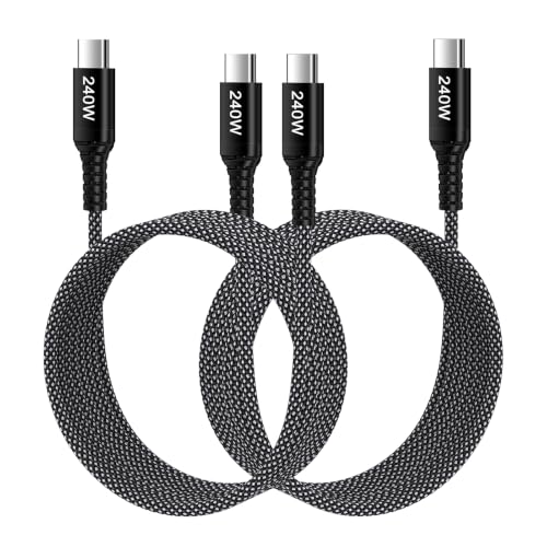 Cable USB C a USB C de carga en casa y oficina para iPhone 16 Pro y smartphone tipo C en pack de 2