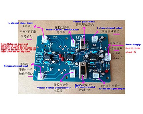 JRC4558D btl carte resout le manque de gain stereo