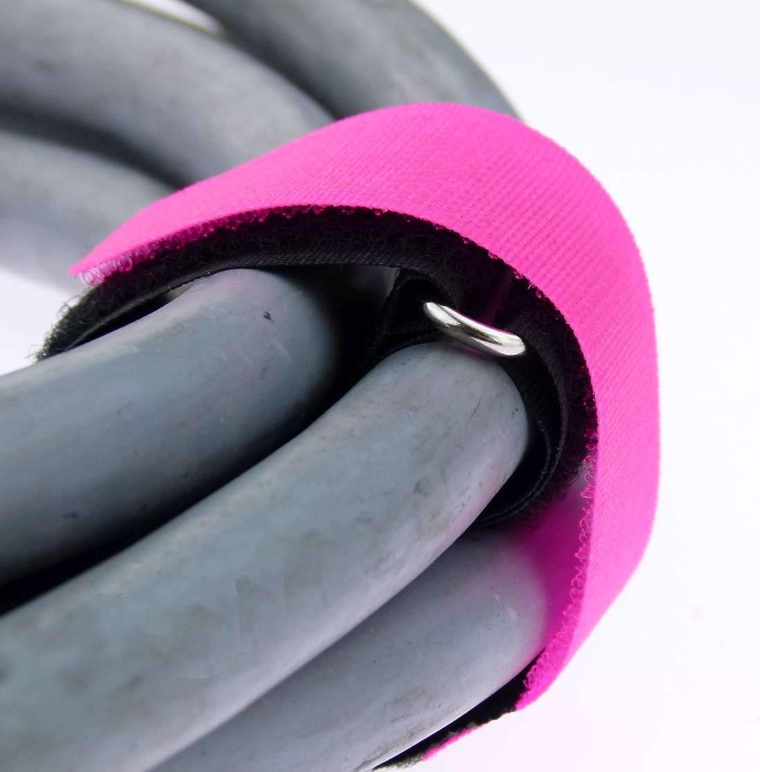 10x Kabelklett Klettband 160 x 16 mm neon grün Klett Kabelbinder Klettbänder Öse