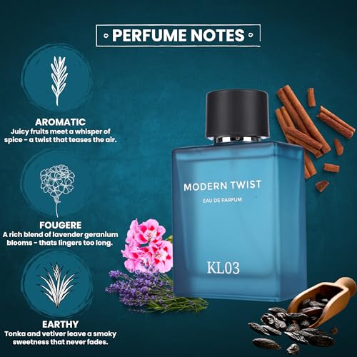 Image of Modern Twist Unisex Eau de Parfum 100ml | Long-Lasting Luxury Perfume for Men & Women | Fruity and Fresh Notes