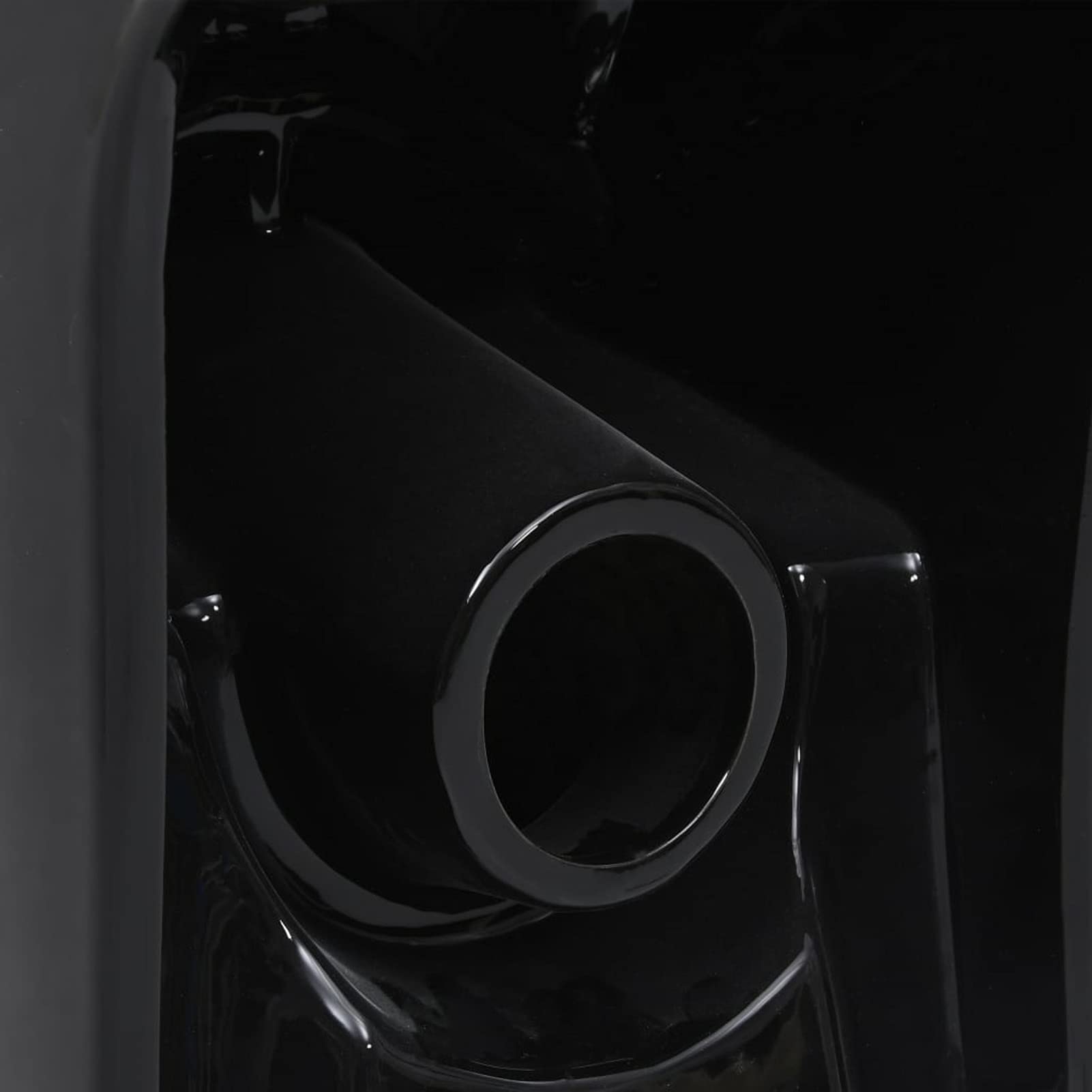 Inodoro WC flujo posterior de cerámica negro, Chaduof Inodoro Completo, Baños Completos, Toilet