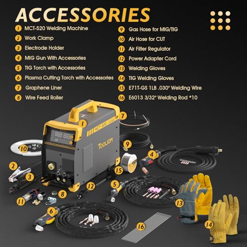 TOOLIOM 6-in-1 Multiprocess Welder