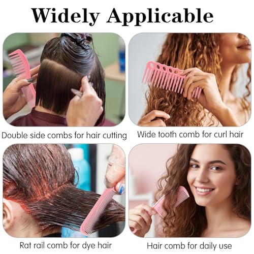 Set de 6 Peines Rosa para Cabello Mabor Profesional miniatura 6