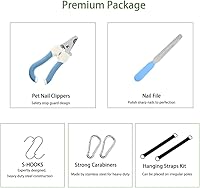 Vista 4 de Mklhgty Hamaca de aseo para perros para recortar uñas y cuidado de oídos/ojos, cabestrillo para aseo con cortaúñas