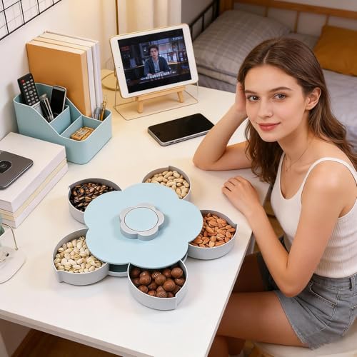 Plateau de service multi-compartiments et boîte à snacks étanche - 4