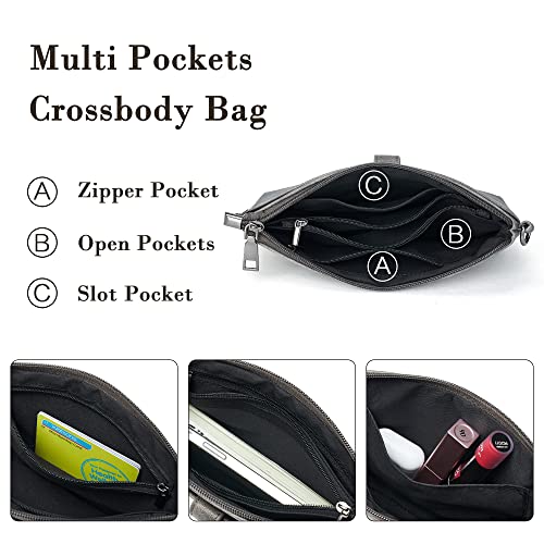 Opage Small Crossbody Bags For Women Detachable Shoulder Straps,Vegan Shoulder Handbag,Wristlet Clutch Crossbody Purses #TOP3