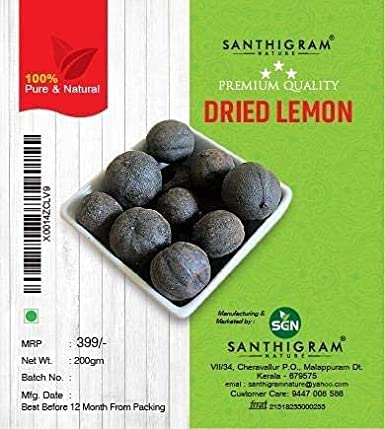 Santhigram Natural Dried Lemon 200g (Black)