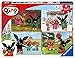 Ravensburger 051854 Bing, 4 Puzzle da 42 Pezzi per Bambini, Età Raccomandata 4+
