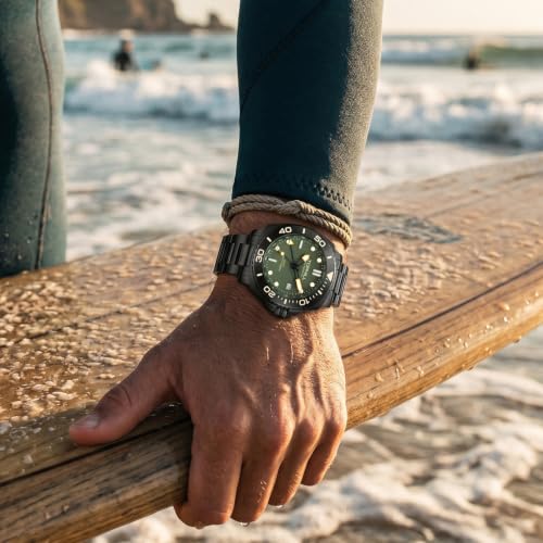 Image of TOPHILL Men Watches Automatic Mechanical Watches - Dive, GMT, Chronograph & Dress Styles | 316L Stainless Steel, Sapphire Crystal, Ceramic Bezel | 5ATM-300M Waterproof with Super Luminous | Classic Business & Sport Casual