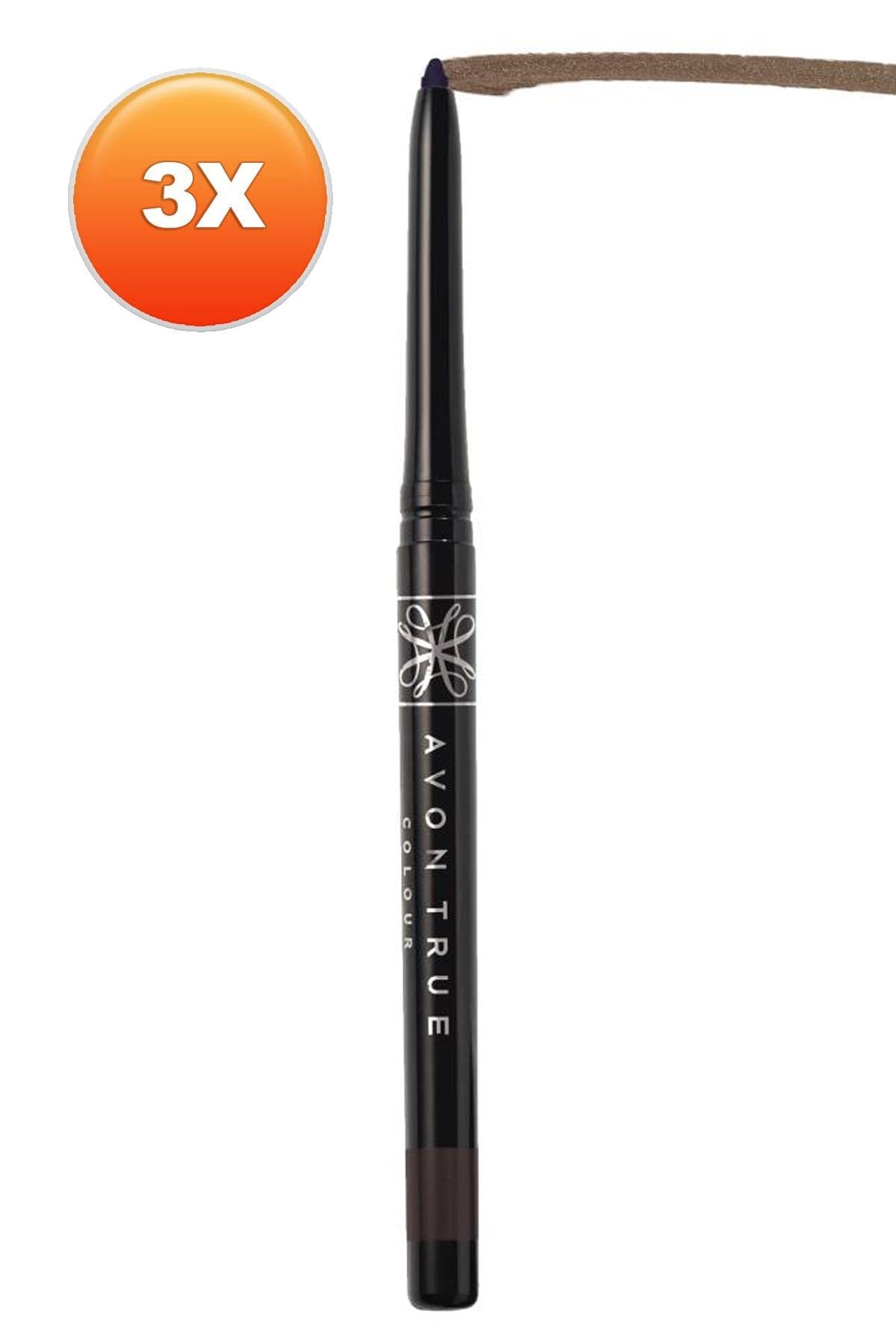 Avon Diamonds Aç Kapa Pırıltılı Göz Kalemi Brown Sugar Üçlü Set