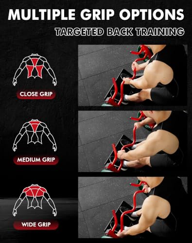 Image of Mikolo Linear Row Machine, Back Workout Machine for Home Gym, Plate-Loaded Back Machine with Linear Bearing, Back Row Machine LAT Training Equipment SR06 Ultra