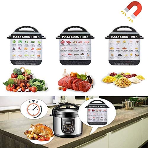Geezo Pressure Cooker Pot Accessories 121 Pieces Pressure Cooker Accessories Kit for 5/6/8qt Electric Pot Air Fryer,Non-stick Springform Pan,Egg Rack,Egg Bites Mold,Kitchen Tong,Dish Plate Clip