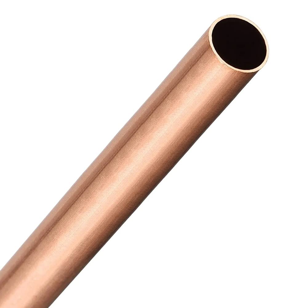 Tubos de acero inoxidable Tubo de cobre redondo, hueco, recto y rígido, 500 mm longitud, 14/15/16 diámetro exterior 0,5/1/1,5/2/2,5/3 espesor(15mm*2.5mm*500mm)