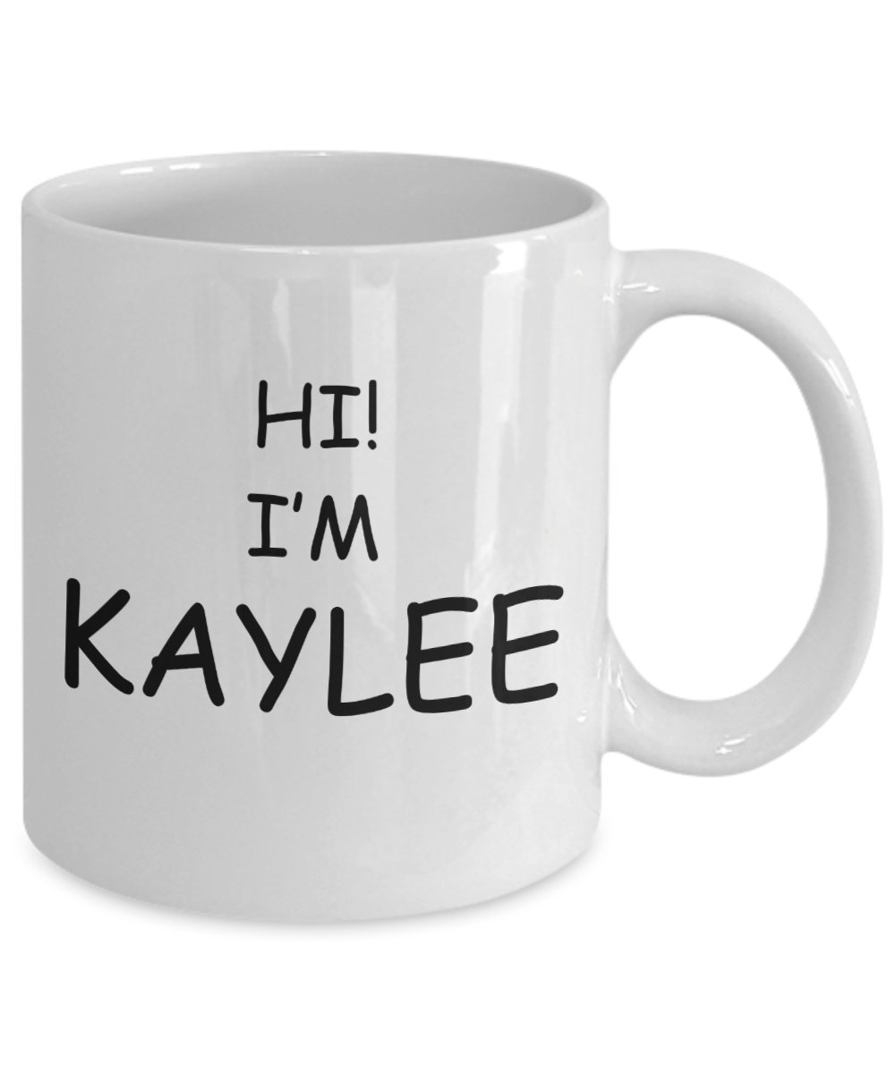 Amazon.com: Taza de café Kaylee con nombre blanco, 325 ml y 340 ml, regalo  de Persona, 11onza, Blanco : Hogar y Cocina