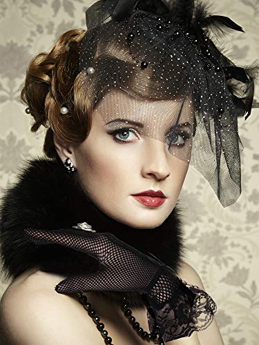 Satinior Women Lace Gloves Elegant Short Lace Gloves Tea Party Gloves For Women Wedding Dinner Party  thumb #5