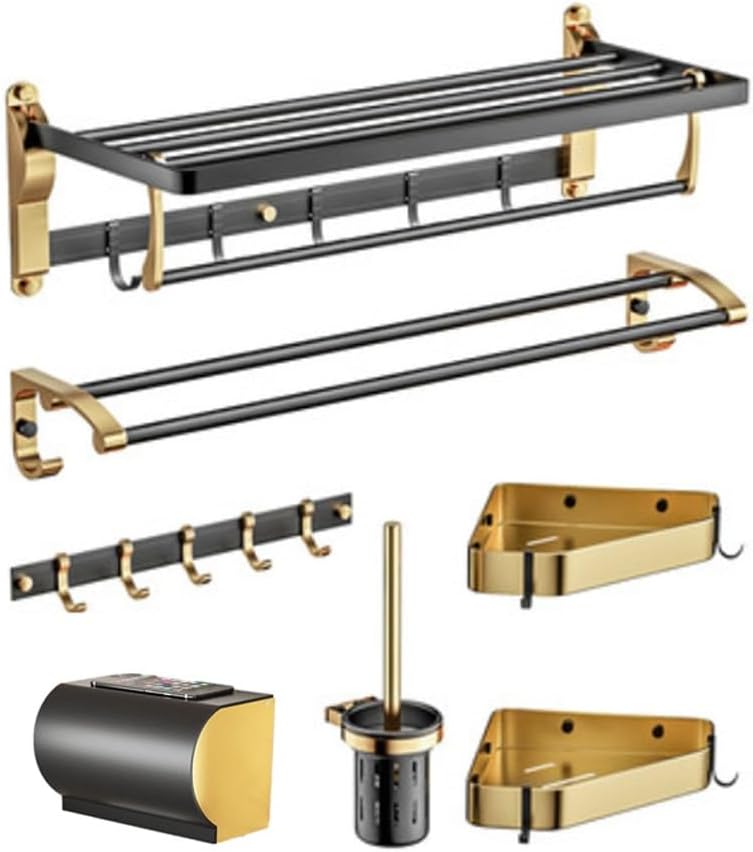 All Copper Towel Rack, Gold, Bathroom Storage, Pendant