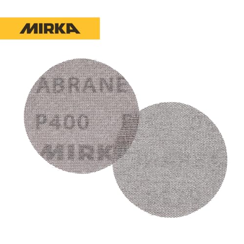 Discos de lijado de malla grano 400 Mirka 9A-203-400 para evitar embotamiento y marcas de polvo 3