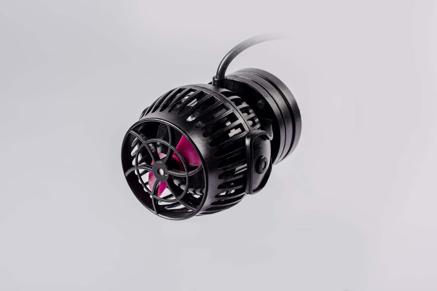 lateral view of the Jebao MOW-22 wave maker showing its magnetic base attachment.