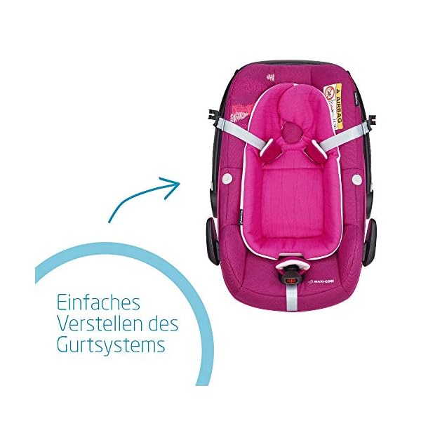 Maxi-Cosi Pebble Plus i-Size Babyschale, Gruppe 0+ Autositz für Babys, inkl. Sitzverkleinerer, nutzbar ab der Geburt bis… – Bild 5