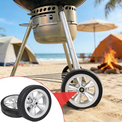Image of 65930 65931 Wheel Replacement for Weber Kettle 18 /22 Inch Grill Accessories