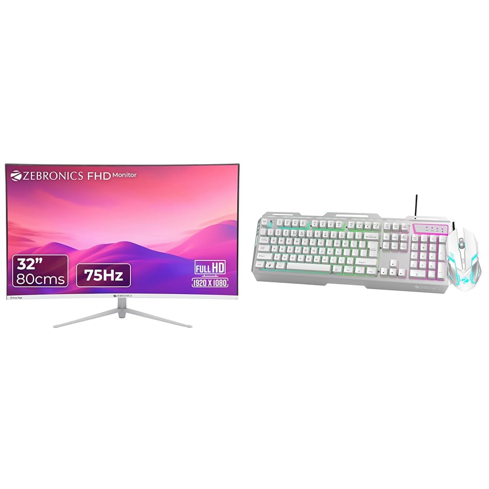 ZEBRONICS AC32FHD LED Curved 75Hz 80Cm (32") (81.28 Cm) 1920x1080 Pixels FHD Resolution Monitor with-image-22