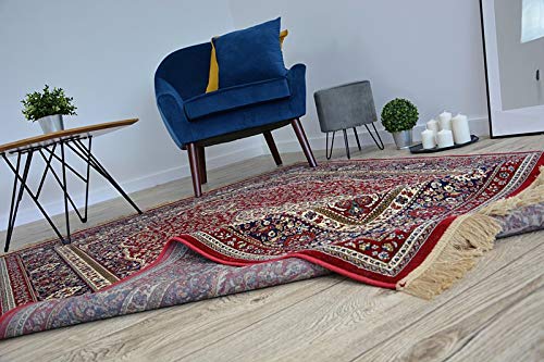 rugsx Traditioneller Teppich Windsor Orientteppich für Wohnzimmer, Schlafzimmer, mit Fransen, elegant, hohe Qualität… – Bild 6