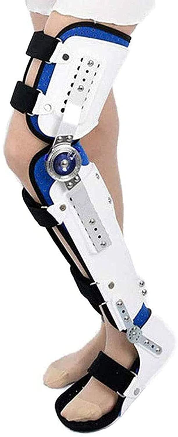 WERSD Support Lower Limbs Orthosis,Adjustable Hinged Knee Support Orthosis Immobilizer Protector,Knee Ankle Foot Fixation Orthosis,for Arthritis, Joint Injuries and Orthopedic Rehab