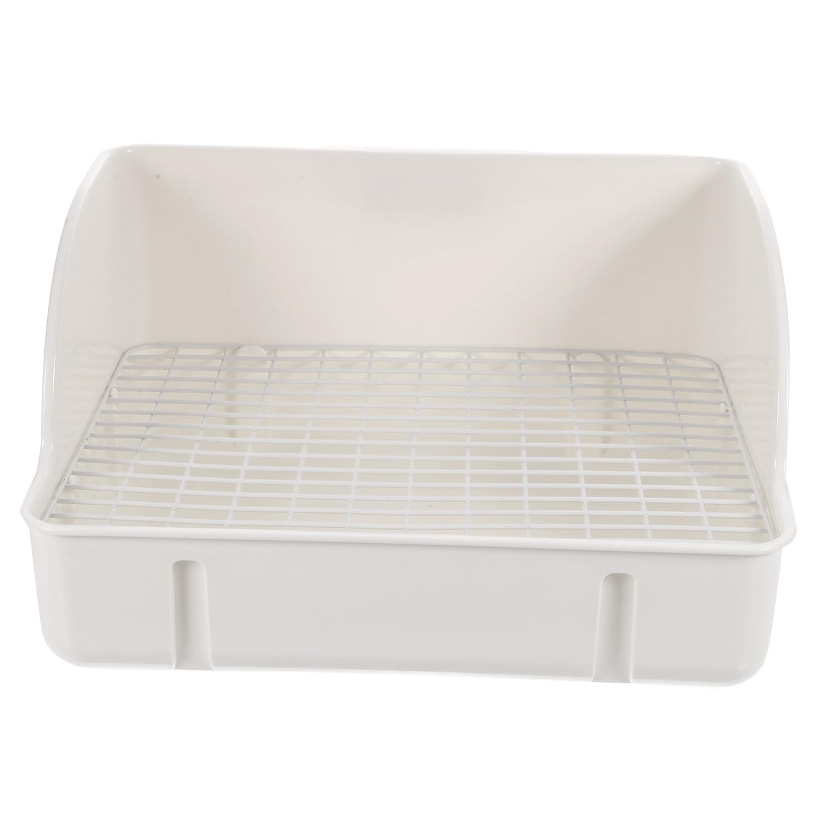 DOITOOL Vassoio per Lettiera per Conigli Addestramento Bunny Design Angolare Facile Base Antispruzzo