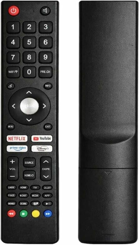 BESIA Compatible with BPL Smart Android TV Remote Control | LED HD FHD UHD 4K Television Remote with OTT Hotkeys | Non Voice Replacement Controller (Black)-image-42