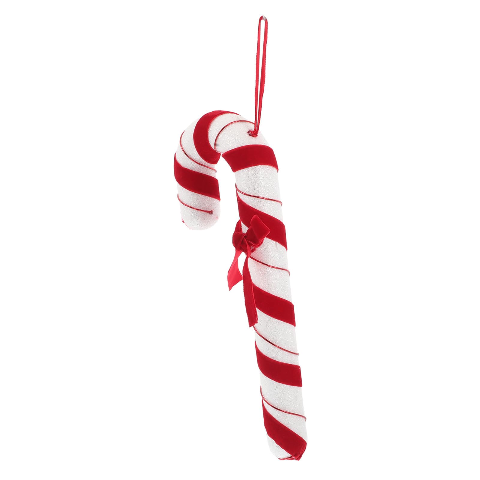 TOYANDONA 5 Piezas Adorno Colgante Navideño de Felpa Rojo y Blanco para