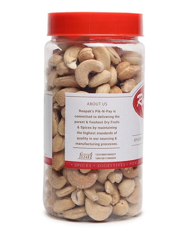 Roopak's PIK-N-PAY 100% Salted and Roasted Natural Premium Crunchy Cashew | Premium Kaju nuts | Nutritious & Delicious | Gluten Free & Plant based Protein| 500 Gram 2