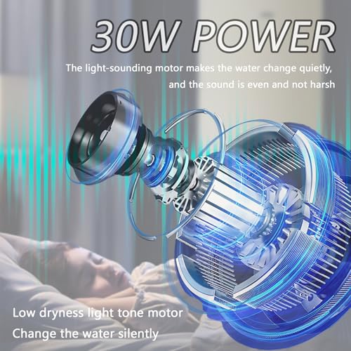 Image of Fish Tank Cleaner, 15KPA Suction with Auto Water Change, 30W High Power PP Material, Multi Strainer Gravel Washer for Aquarium, Sand Cleaning Water Purification