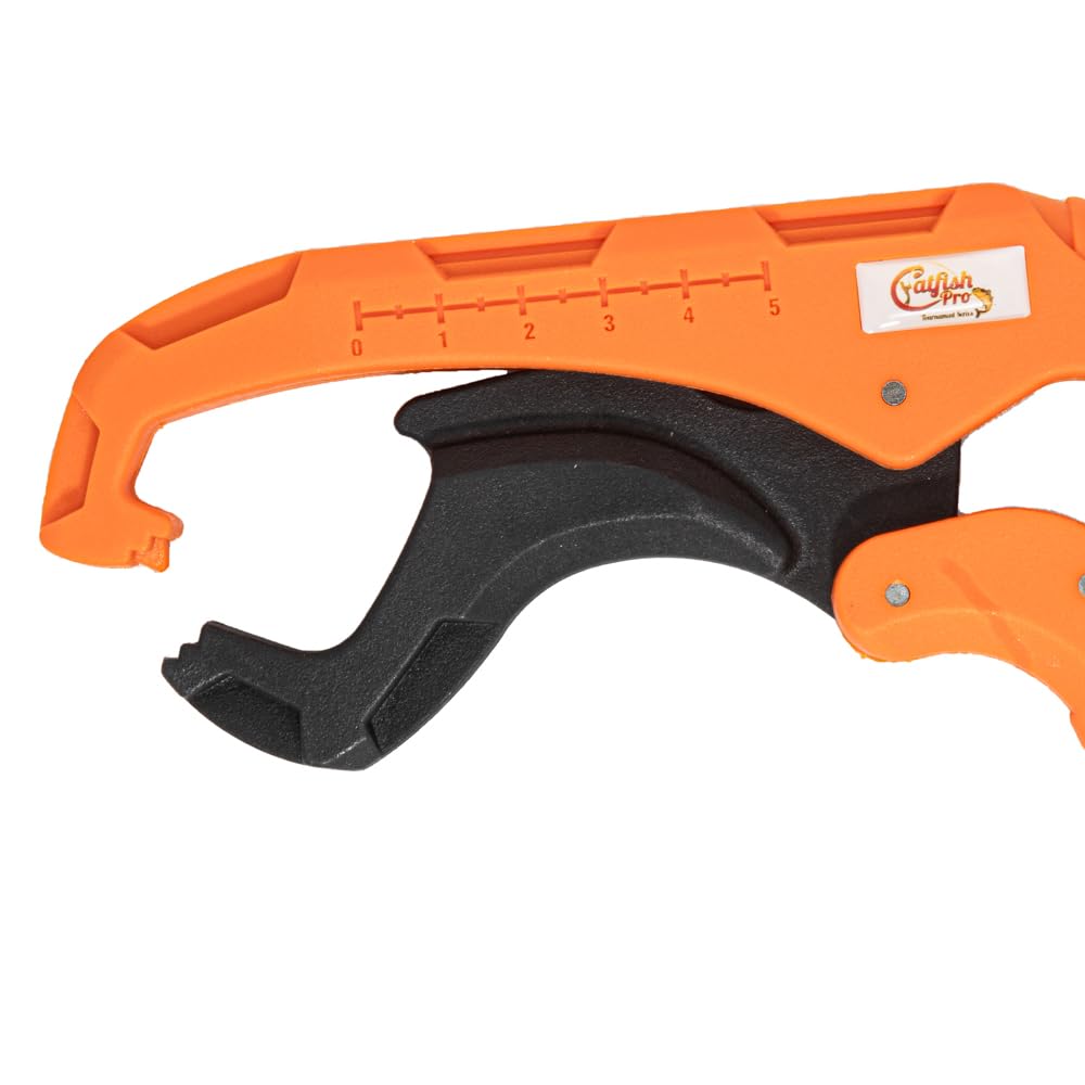 Catfish Pro Tournament Series Fish Lip Grip | One-Handed Operation Fish Lip Gripper with Adjustable Lanyard for Easy, Secure, and Comfortable Fishing