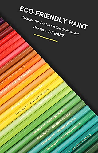 72 Oil Based Professional Colouring Pencils, SOFT High Grade 3.8 mm Lead & Easy to Sharp, Very Easy To Use ->Effortless Colouring, Ideal For Drawing/Layering & Colouring Paper Box Pack !, Multicolor - Image 4