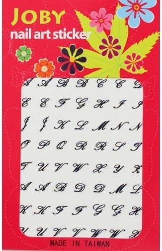 Nail Sticker/Nail Art - Signature Collection - Script Alphabet