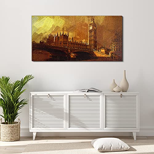 Art mural London Bridge 120x60cm : la solution pour décorer un grand mur